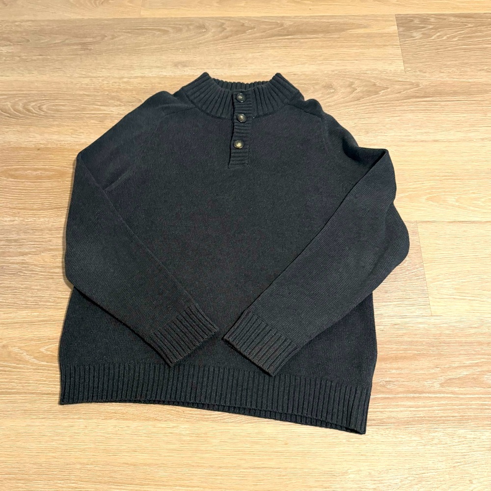 J. Crew Men's Quarter Button Sweater Size Large